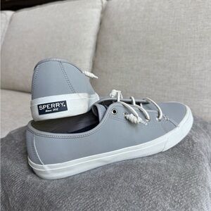 Sperry Light Gray Canvas Sneakers